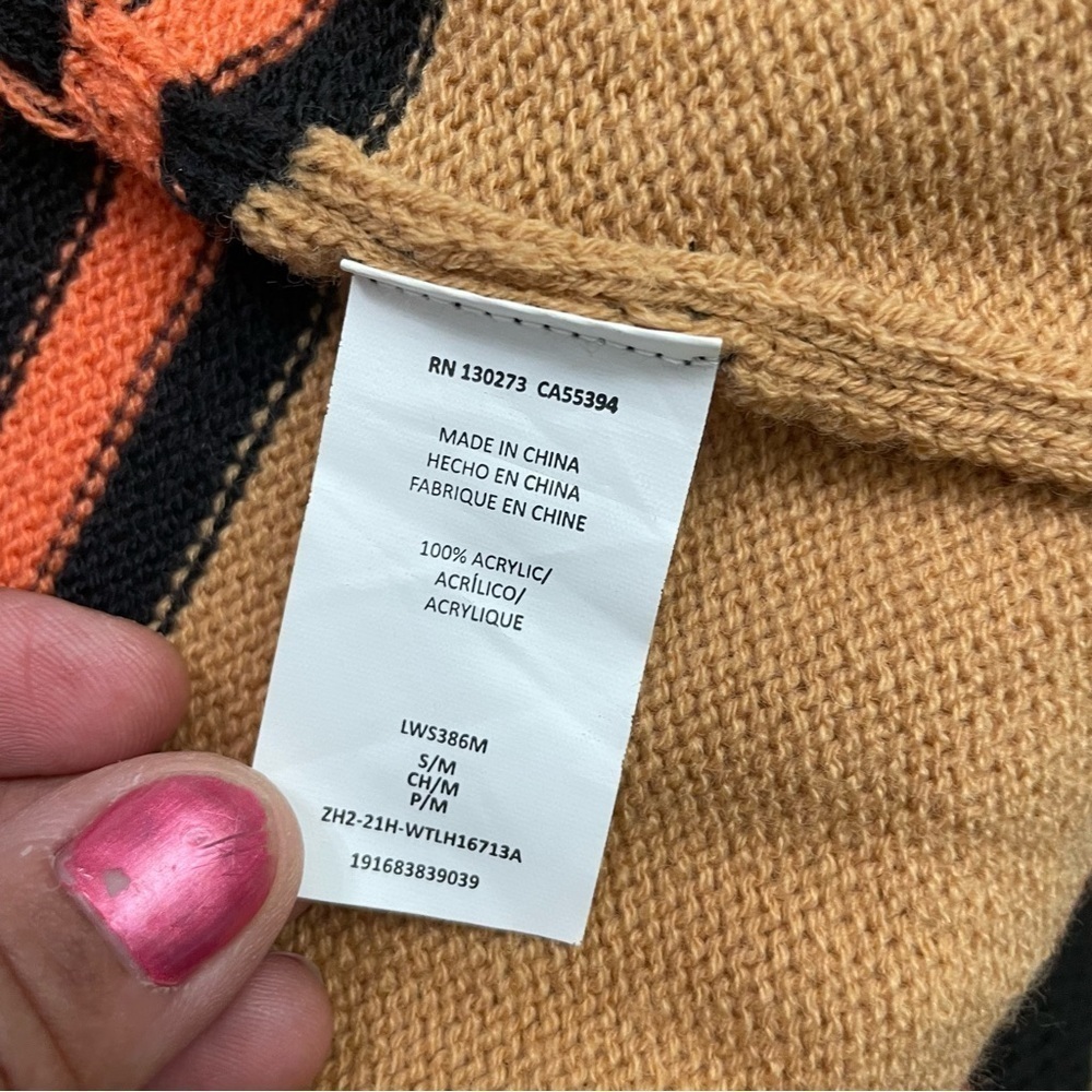 Wrangler Retro Long Duster Cardigan Striped Western Boho S/M - Picture 7 of 12